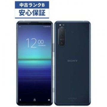 【中古品】au  Xperia 5 II  SOG02 ブルー