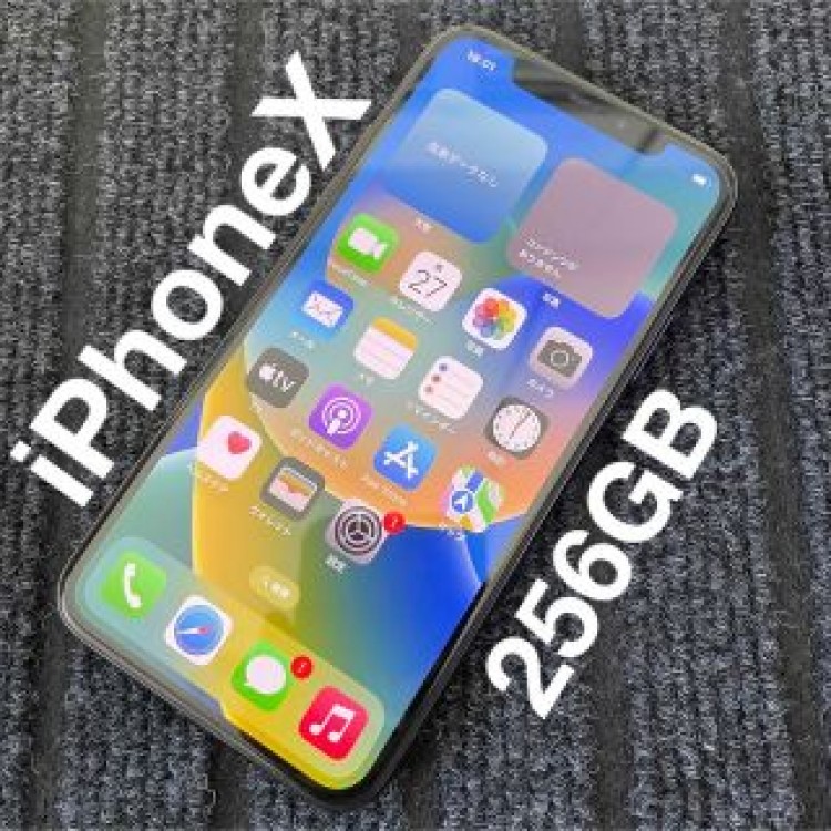 【中古美品】iPhone X Space Gray 256 GB SIMフリー