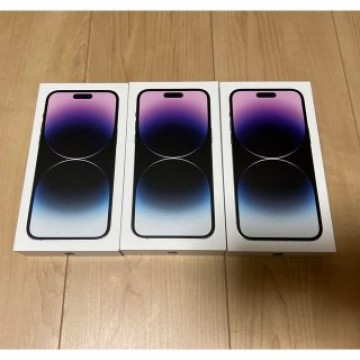 新品未開封　iphone14 pro MAX 256GB ディープパープル　3台