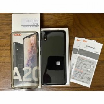 Galaxy A20 美品 SIMフリー au版SIMロック解除 SCV46 黒