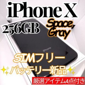 ✨極美品✨iPhoneX 本体 Space Gray 256GB SIMフリー