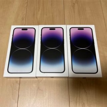 新品未開封　iphone14 pro MAX 256GB ディープパープル　3台