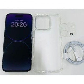 新品同様 iPhone14Pro 128GB ディープパープル おまけ付