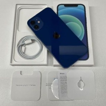 SIMフリー iPhone 12 64GB Blue バッテリー85% 美品＜元