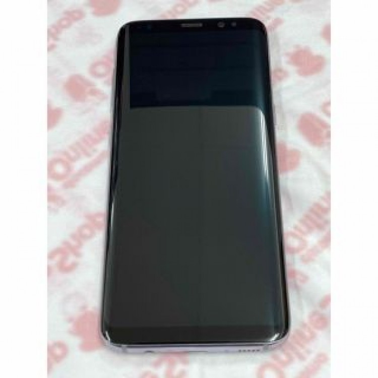 中古　au Galaxy S8 SCV36 オーキッドグレイ