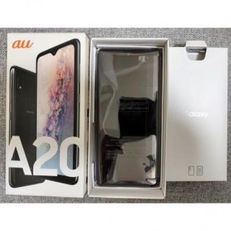 新品 Galaxy A20 SCV46 ブラック SIMロック解除