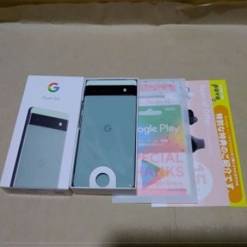 【PLAYカード5千円分付】新品未使用 Google Pixel 6a セージ