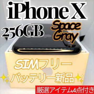 ✨美品✨iPhoneX 本体 SpaceGray 256GB SIMフリー