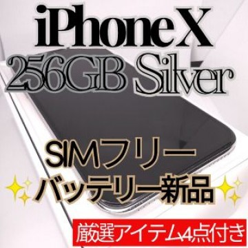 ✨美品✨iPhoneX 本体 Silver 256GB SIMフリー