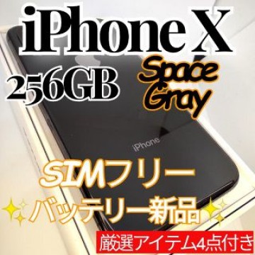 ✨極美品✨iPhoneX 本体 SpaceGray 256GB SIMフリー