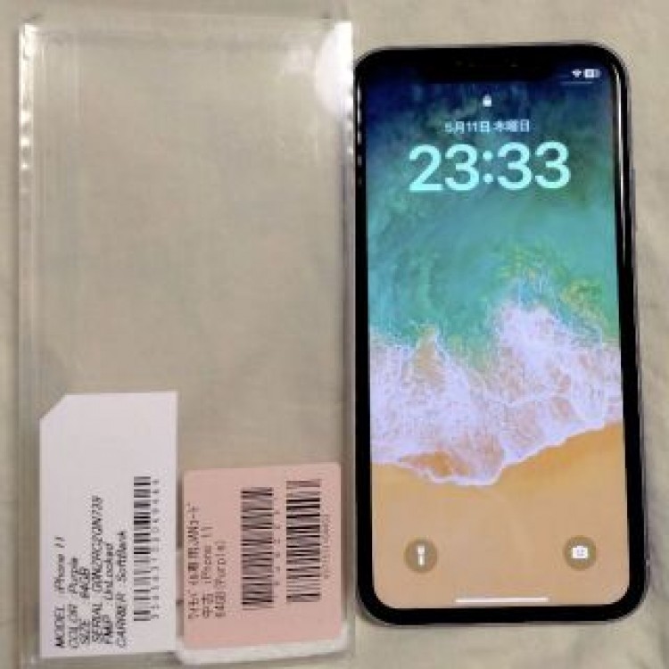 iPhone11 64GB  SIMフリー パープル　(ソフトバンク認定中古品）