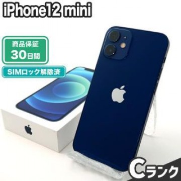 iPhone12 mini 128GB ブルー SoftBank 中古 Cランク 本体【エコたん】