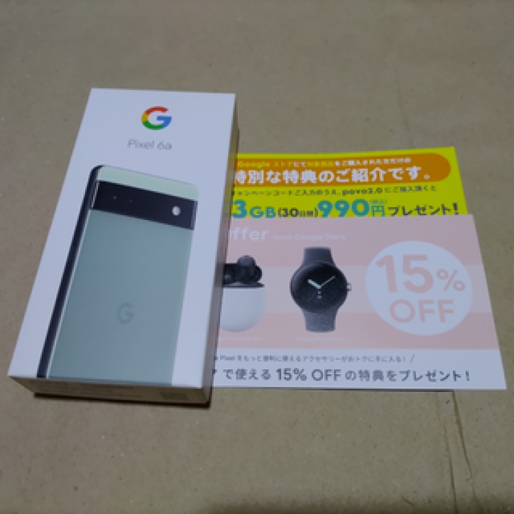 新品未使用 Google Pixel 6a 128gb セージ