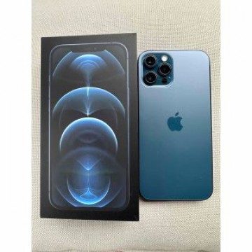iPhone12 pro max 128GB パシフィックブルー ケース付き