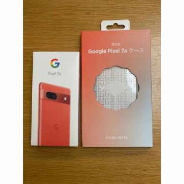 【新品•未使用】Pixel7a コーラル 128GB + 限定ケース＋クーポン