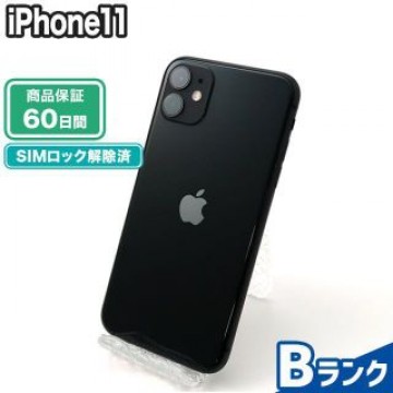 iPhone11 64GB ブラック au 中古 Bランク 本体【エコたん】