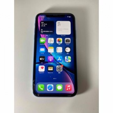 iPhoneXR 128GB au simフリー ブルー 中古 ジャンク