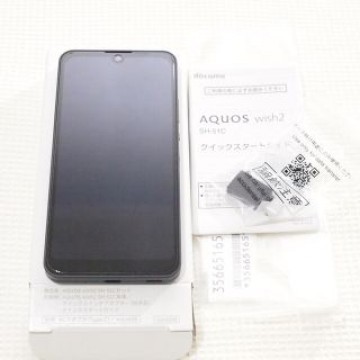 docomo AQUOS Wish2 チャコール SH-51C 保護ガラス貼付済