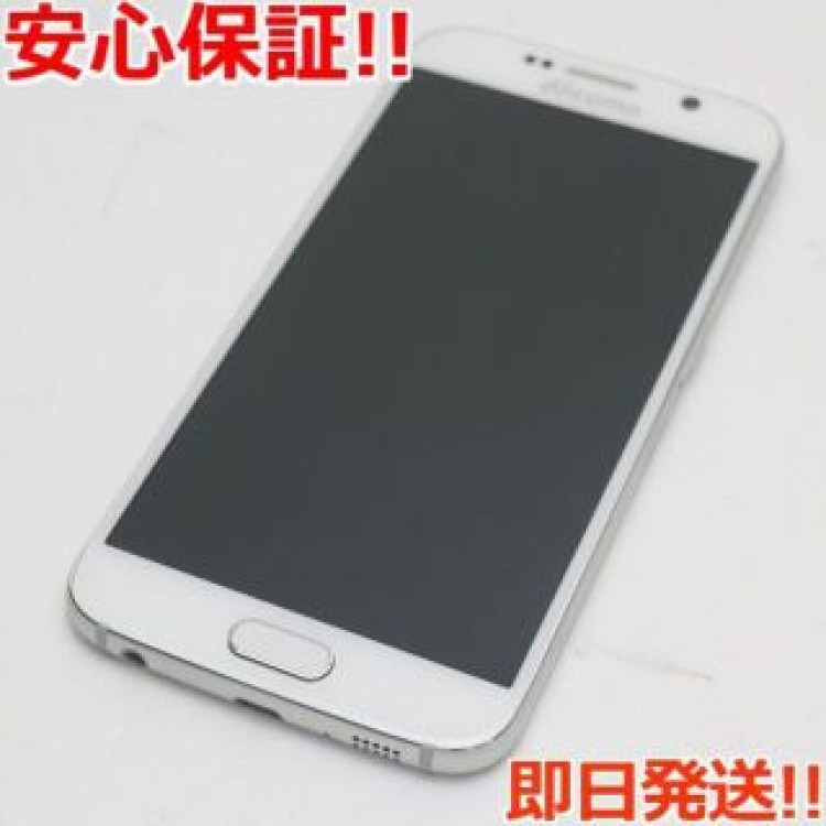 超美品 SC-05G Galaxy S6 ホワイト パール