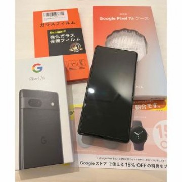 新品同様 Goggle Pixel 7a charcoal 限定ケース付