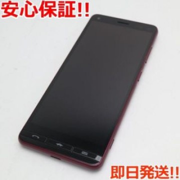 超美品 BASIO4 ワインレッド
