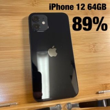 【SIMロック解除済・89%】iPhone 12 64GB ブラック