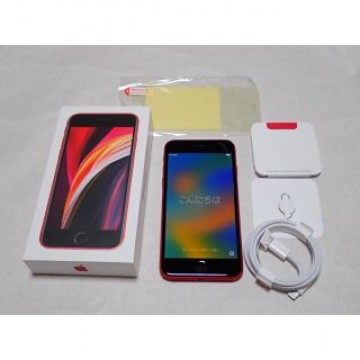 【バッテリー新品】SIMフリー iPhone SE 第2世代 256GB Red
