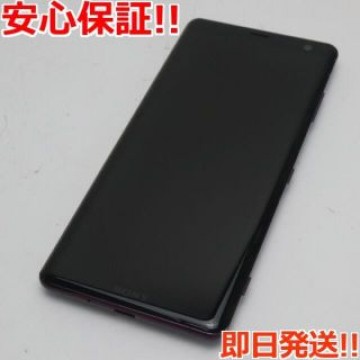 美品 SOV39 Xperia XZ3 ボルドーレッド  SIMロック解除済み