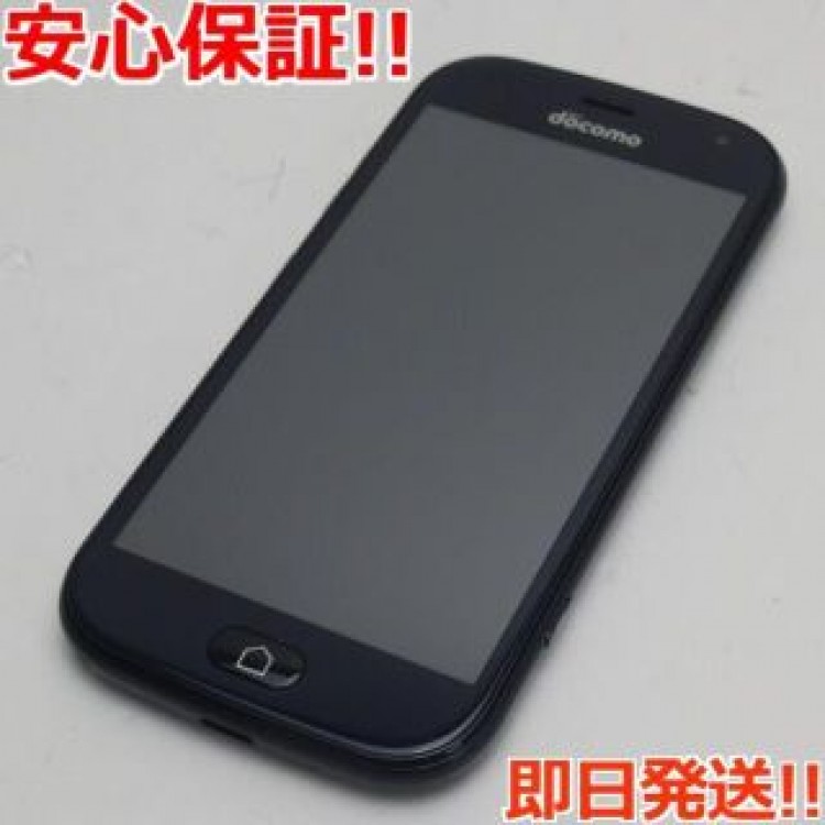 美品 F-42A らくらくスマートフォン ネイビー SIMロック解除済み