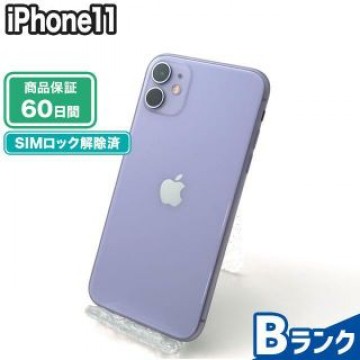 iPhone11 128GB パープル au 中古 Bランク 本体【エコたん】