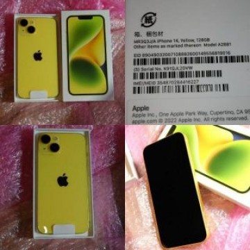 iPhone14 128GB イエロー MR3Q3J/A simフリーほぼ新品
