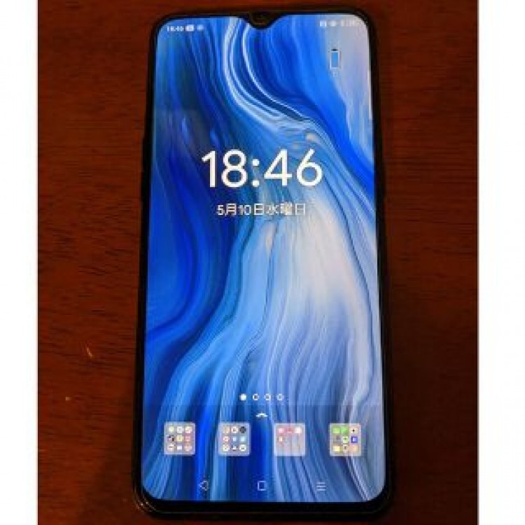 【美品】OPPO Reno A 128GB ブラック 楽天モバイル