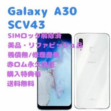 SAMSUN Galaxy A30 本体 有機EL SIMフリー