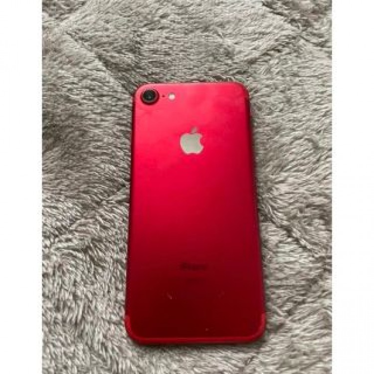 iPhone7 レッド　美品　SIMフリー　128GB バッテリー82%