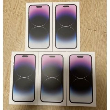 新品未開封　iPhone14 Pro  Max 256gb パープル　5台