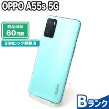 OPPO A55s 5G グリーン SoftBank 中古 Bランク 本体【エコたん】