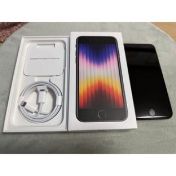 IPhoneSE 3世代 128GB SIMフリー ミッドナイト 100%！