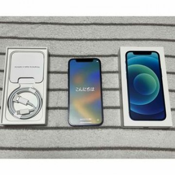 iPhone12 mini 256 ブルー　auSIMロックあり