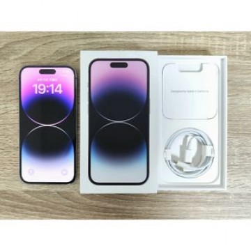 【美品】国内版SIMフリー iPhone14 Pro 128GB ディープパープ