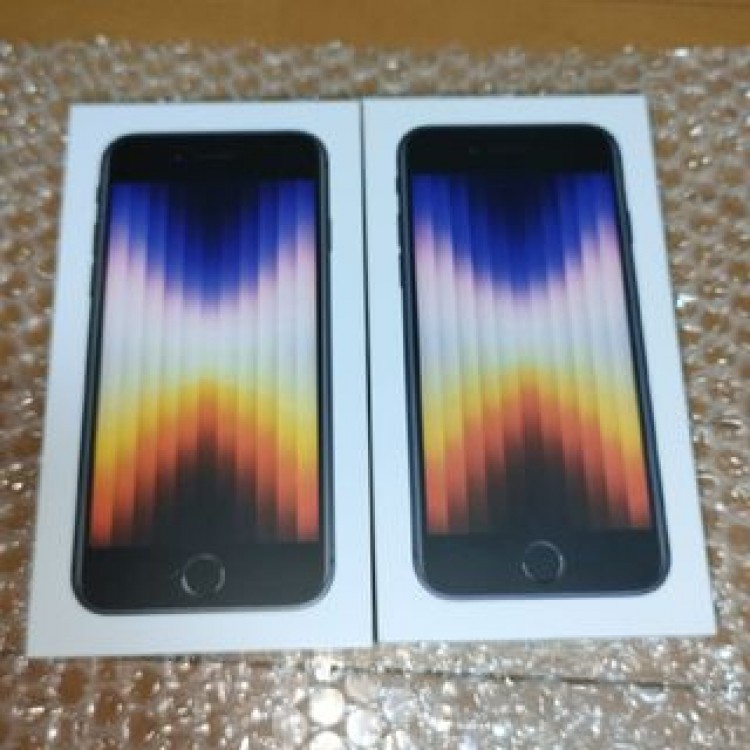 2台セット 新品未使用 iPhone SE 第3世代 64GB Midnight
