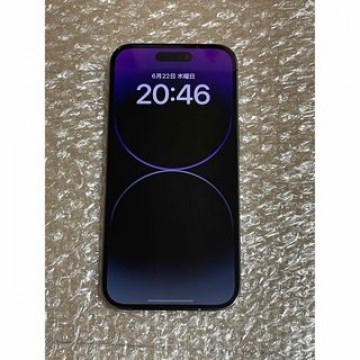 美品 シムフリー iPhone 14 pro 128GB パープル 本体のみ