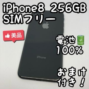 iPhone 8 Space Gray 256GB SIMフリー 本体 _404