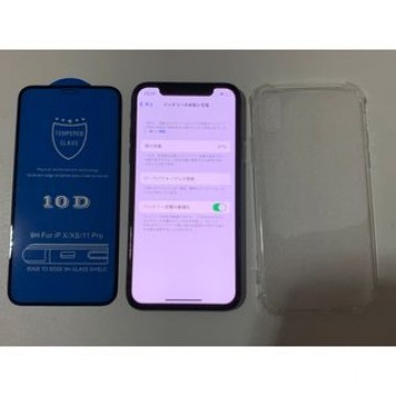 iPhone X グレー　256GB docomo SIMフリー　B87%