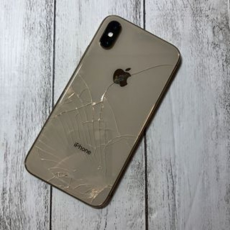 訳あり SIMフリー iPhone XS 64GB ゴールド 割れ