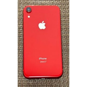 中古動作可♪iphone XR 64GB  レッド♪simフリー♪最大容量82%