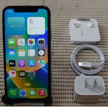 完動品SIMフリー液晶無傷iPhoneX本体256GBシルバーau判定○②