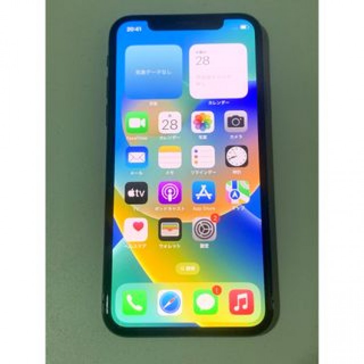 iPhone X SpaceGray 256GB ドコモSIMフリー　B100%