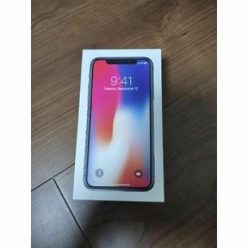 iphone X simフリー スペースグレイ 箱付 10　64GB