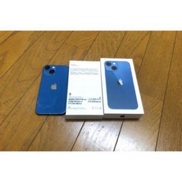 【美品】iPhone13mini　ブルー　128GB　SIMフリー