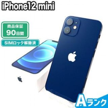 iPhone12 mini 128GB ブルー au 中古 Aランク 本体【エコたん】